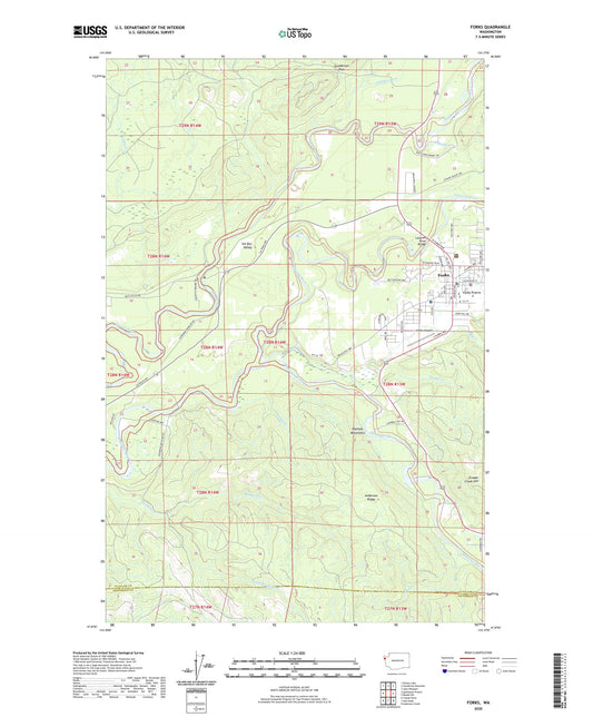 Forks Washington US Topo Map Image