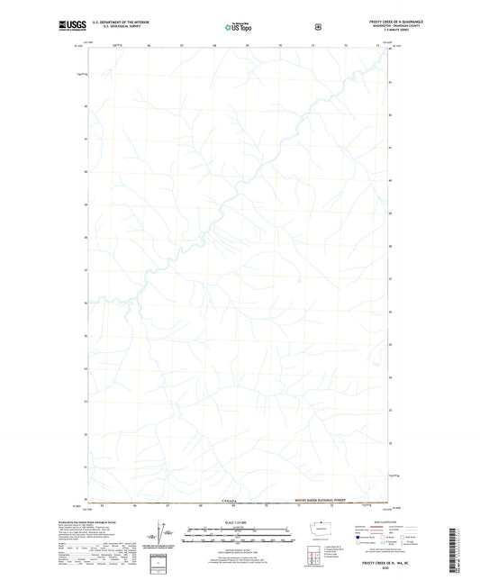 Frosty Creek OE N Washington US Topo Map Image