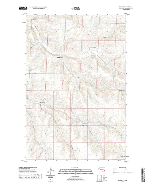 Gould City Washington US Topo Map Image