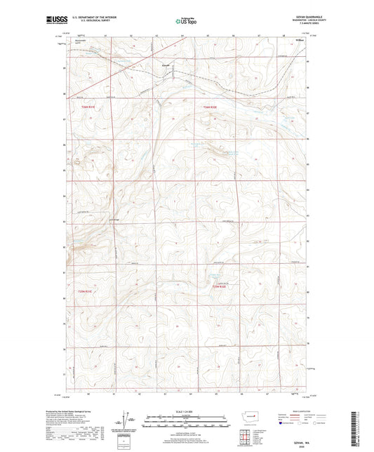Govan Washington US Topo Map Image