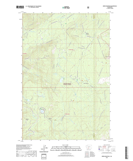 Green Mountain Washington US Topo Map Image