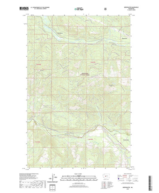 Greenwater Washington US Topo Map Image