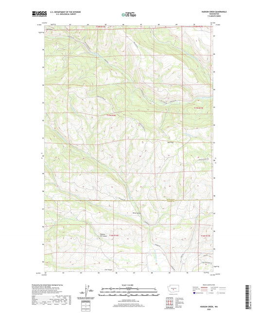 Hudson Creek Washington US Topo Map Image