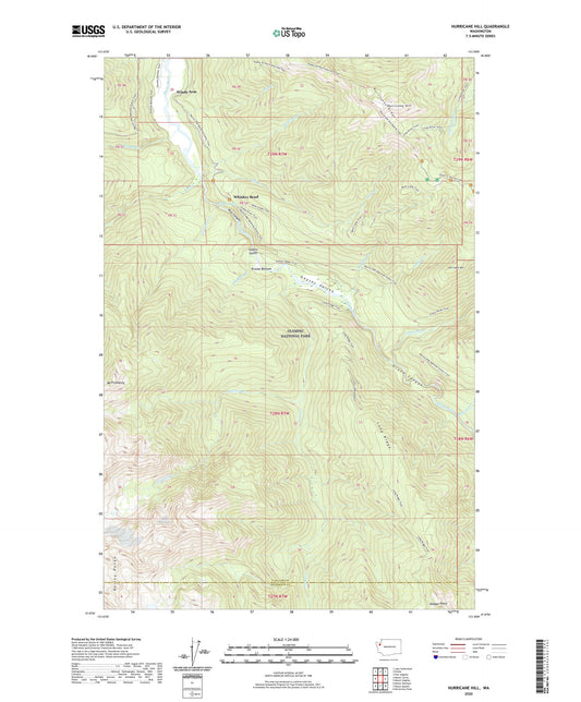 Hurricane Hill Washington US Topo Map Image