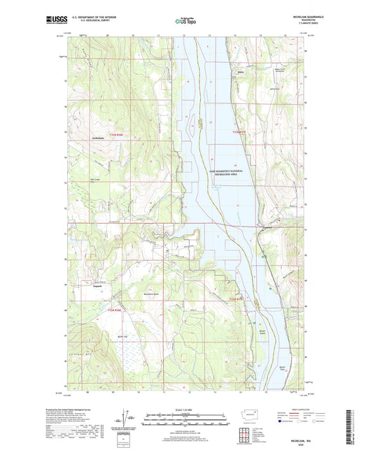Inchelium Washington US Topo Map Image
