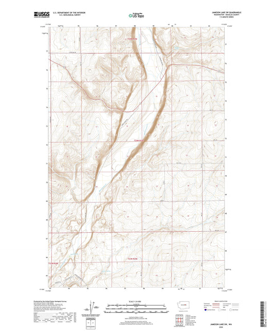 Jameson Lake SW Washington US Topo Map Image
