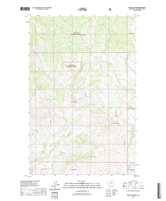 Knowlton Knob Washington US Topo Map Image