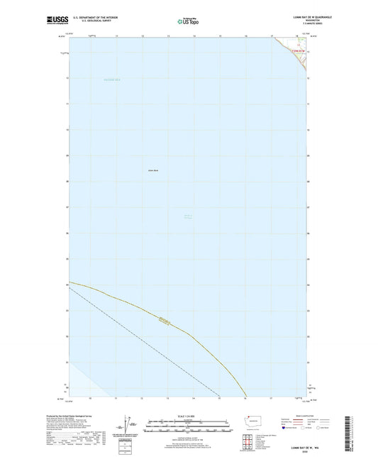 Lummi Bay OE W Washington US Topo Map Image
