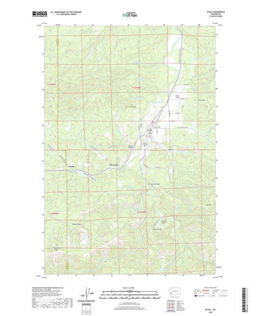 Pe Ell Washington US Topo Map Image