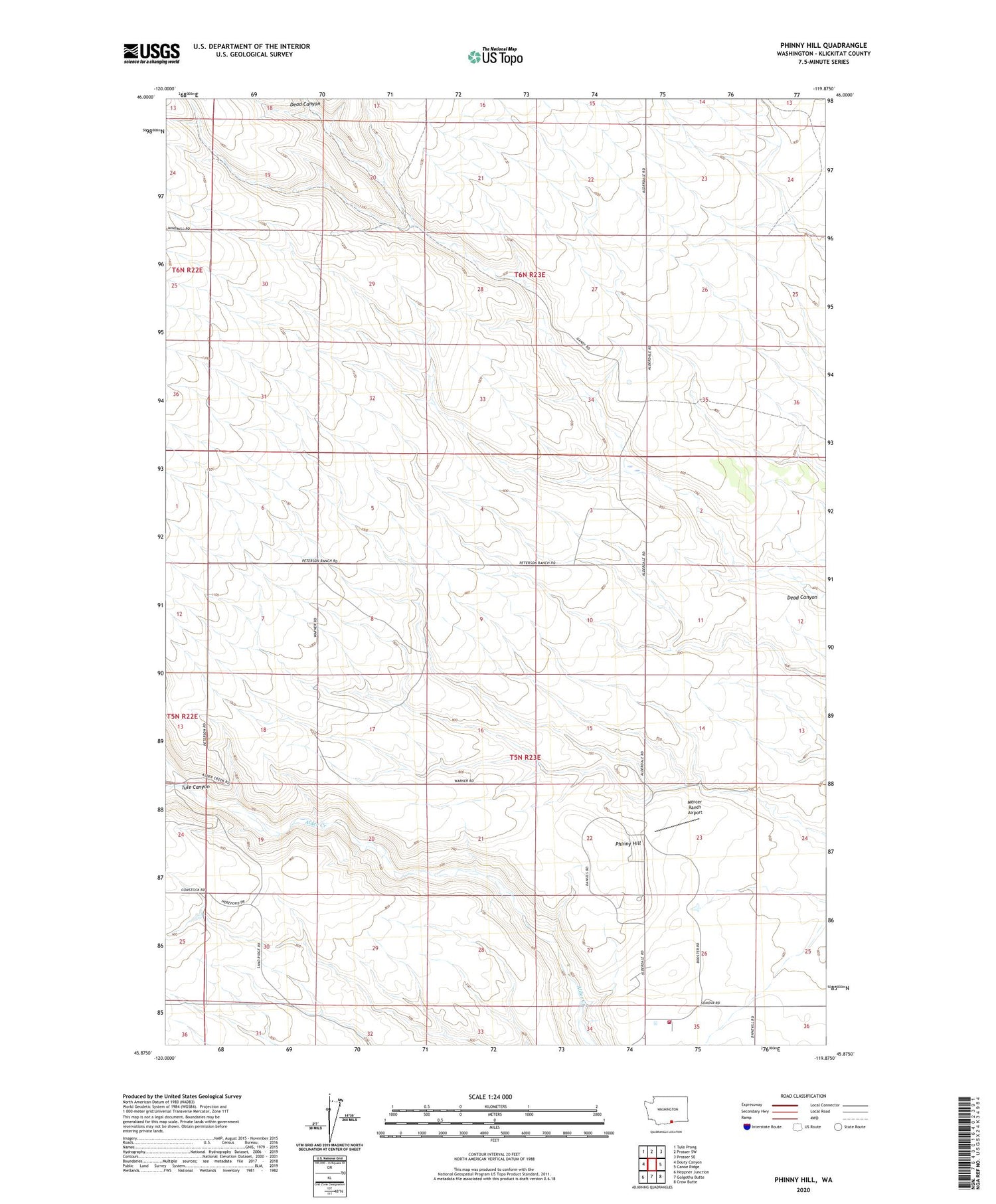 Phinny Hill Washington US Topo Map Image