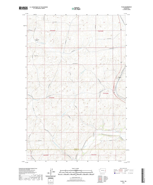 Plaza Washington US Topo Map Image