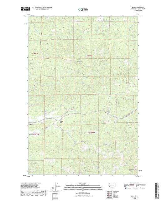 Pluvius Washington US Topo Map Image