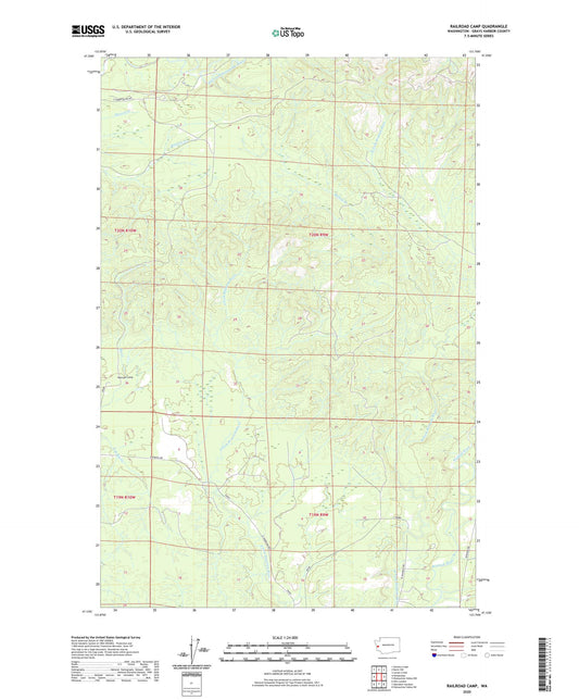 Railroad Camp Washington US Topo Map Image