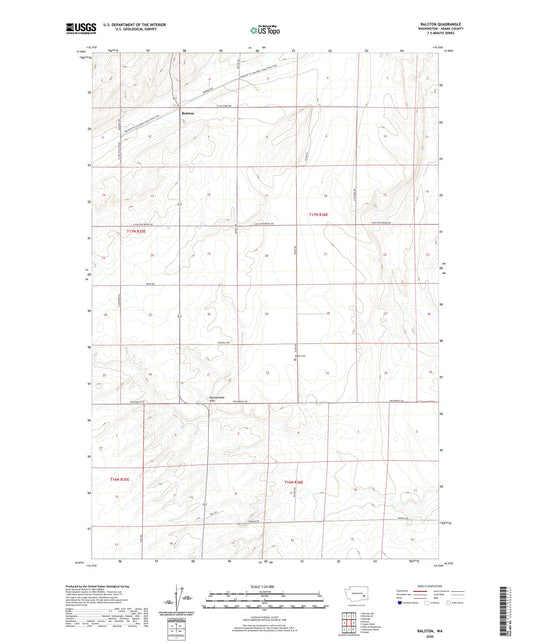 Ralston Washington US Topo Map Image
