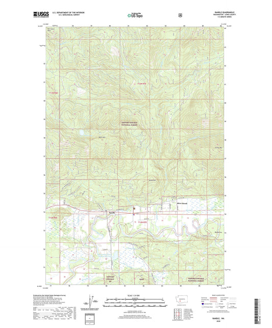 Randle Washington US Topo Map Image