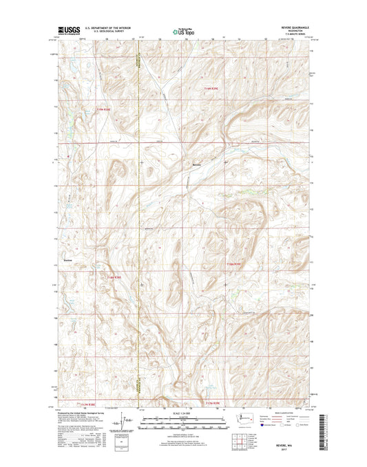 Revere Washington US Topo Map Image