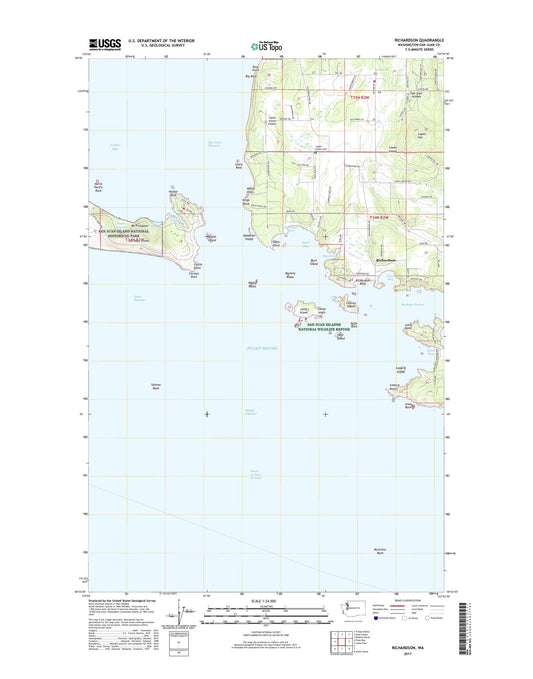 Richardson Washington US Topo Map Image