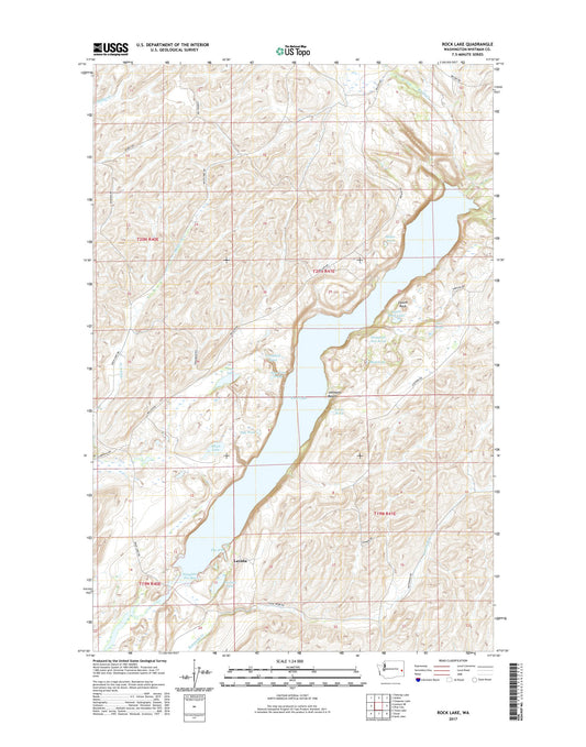 Rock Lake Washington US Topo Map Image