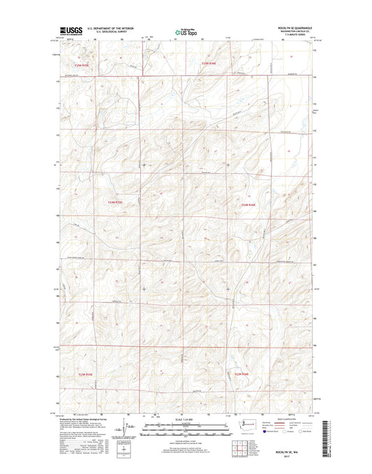 Rocklyn SE Washington US Topo Map Image