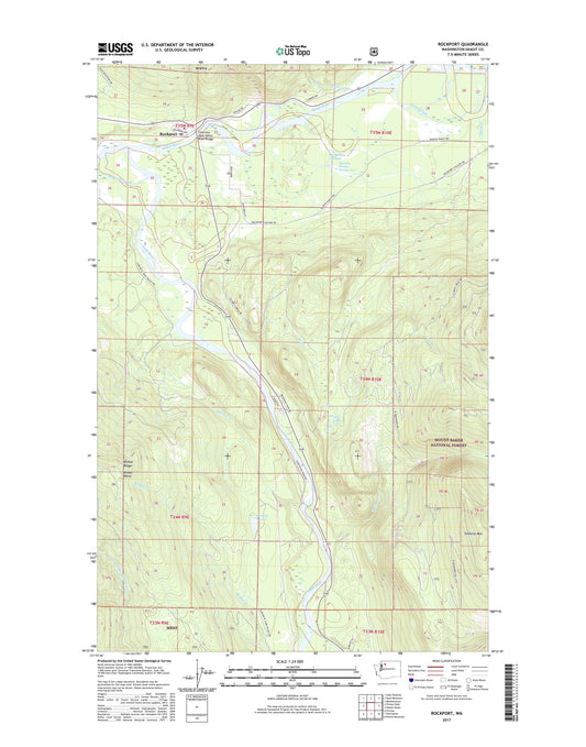 Rockport Washington US Topo Map Image