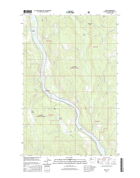 Ruby Washington US Topo Map Image