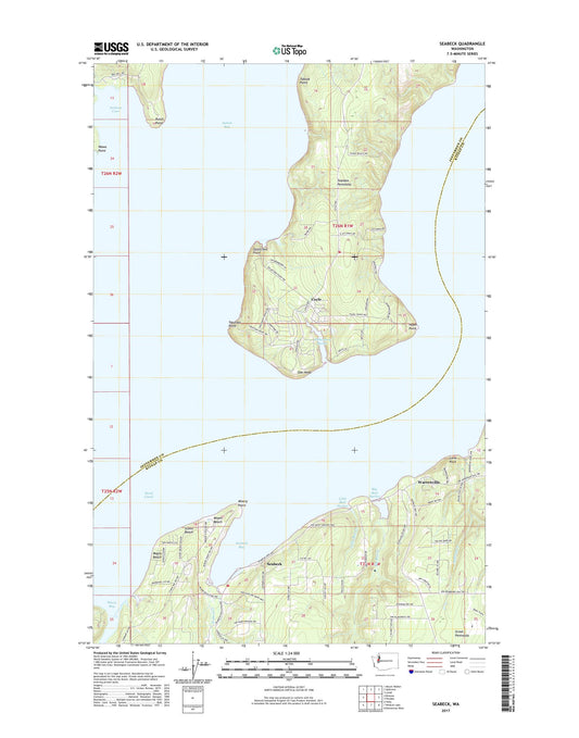 Seabeck Washington US Topo Map Image