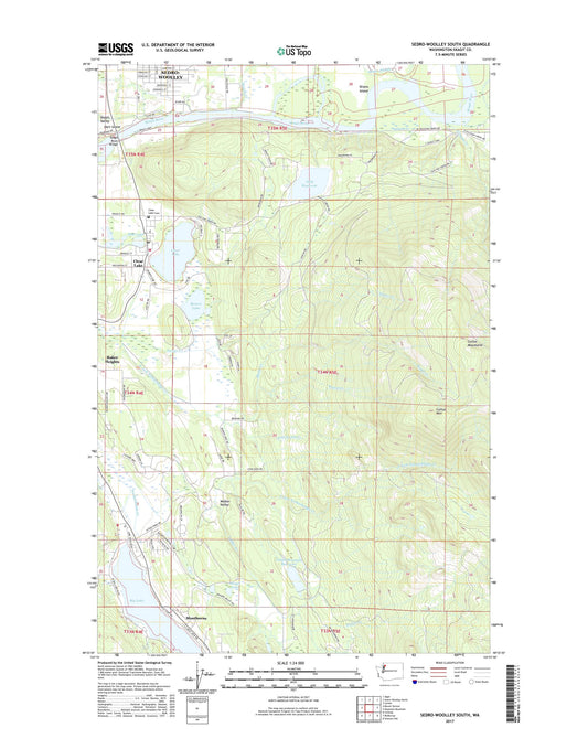 Sedro-Woolley South Washington US Topo Map Image
