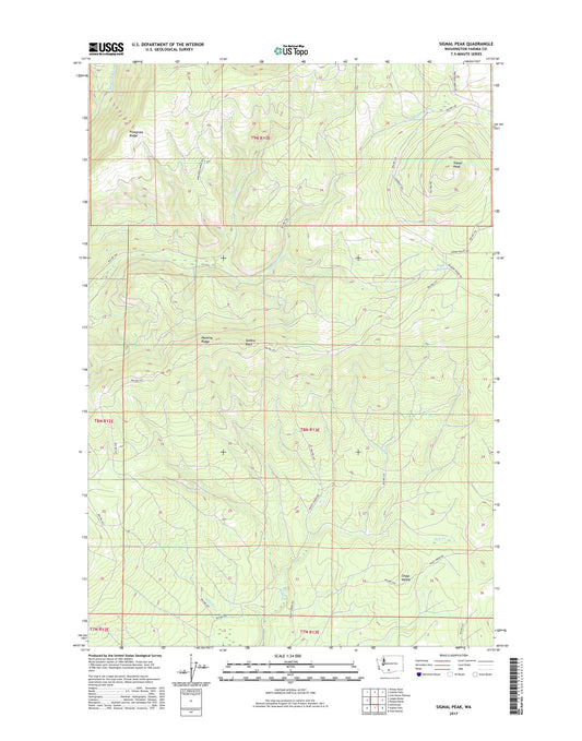 Signal Peak Washington US Topo Map Image