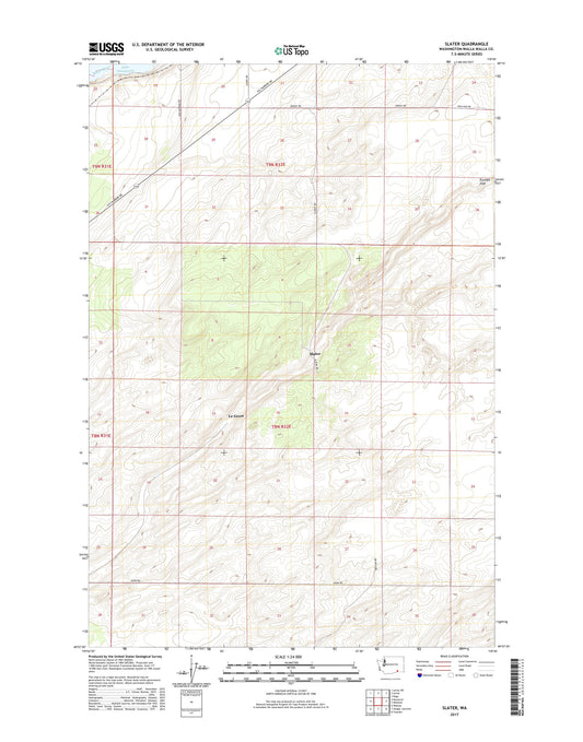 Slater Washington US Topo Map Image