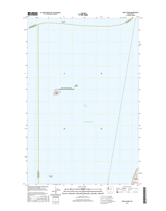 Smith Island Washington US Topo Map Image