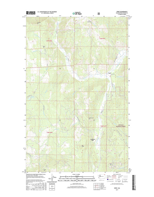 Spirit Washington US Topo Map Image