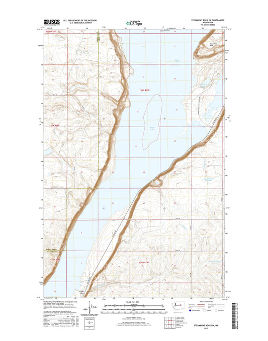 Steamboat Rock SW Washington US Topo Map Image