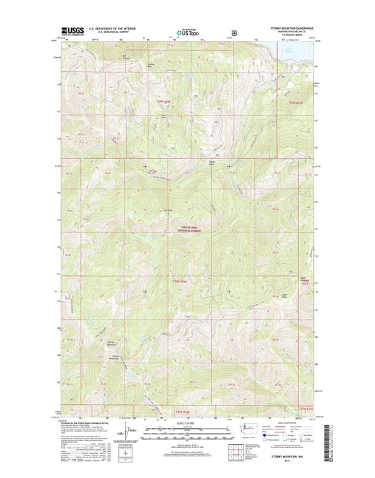 Stormy Mountain Washington US Topo Map Image