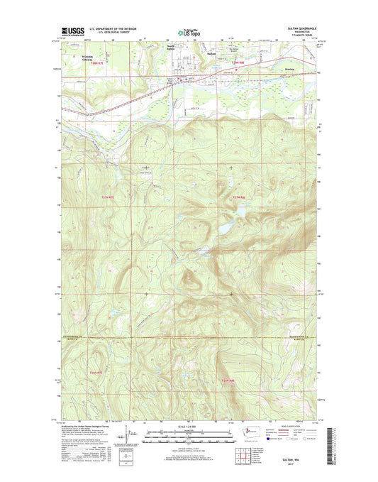 Sultan Washington US Topo Map Image
