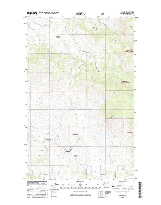 Synarep Washington US Topo Map Image