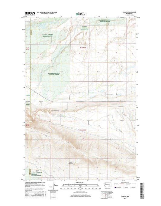 Taunton Washington US Topo Map Image
