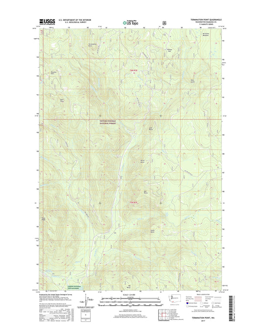 Termination Point Washington US Topo Map Image