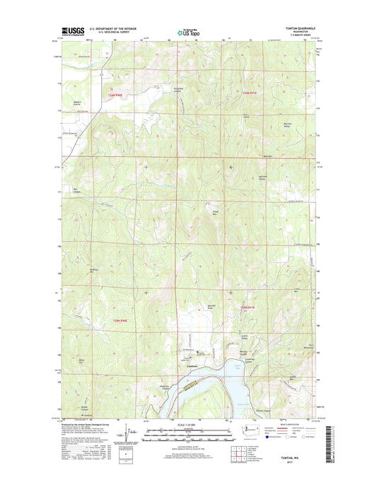 Tumtum Washington US Topo Map Image
