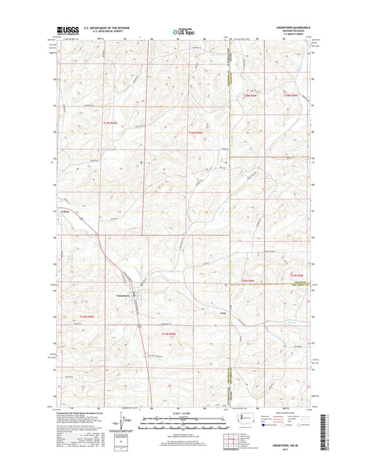 Uniontown Washington US Topo Map Image