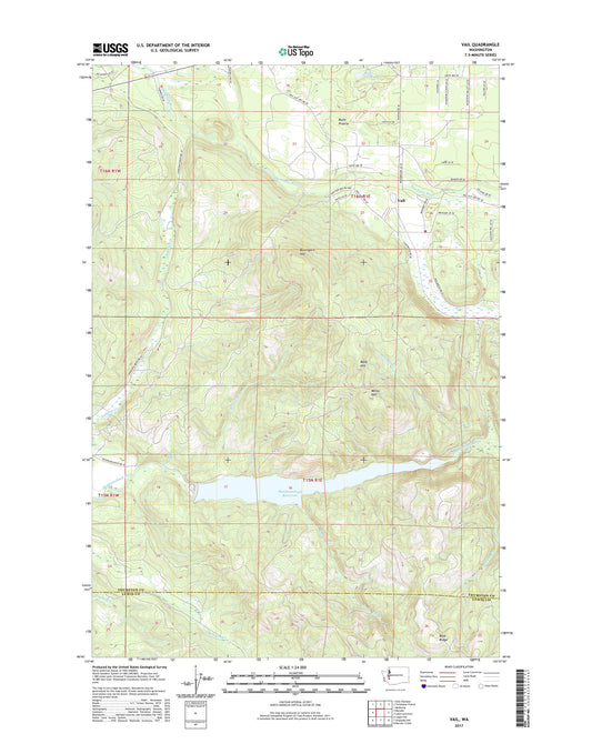 Vail Washington US Topo Map Image