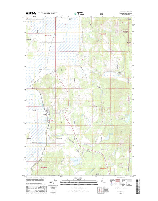 Valley Washington US Topo Map Image