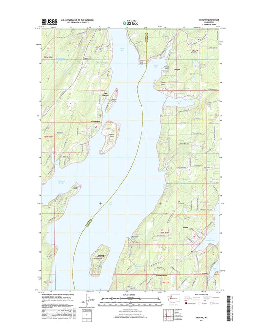 Vaughn Washington US Topo Map Image