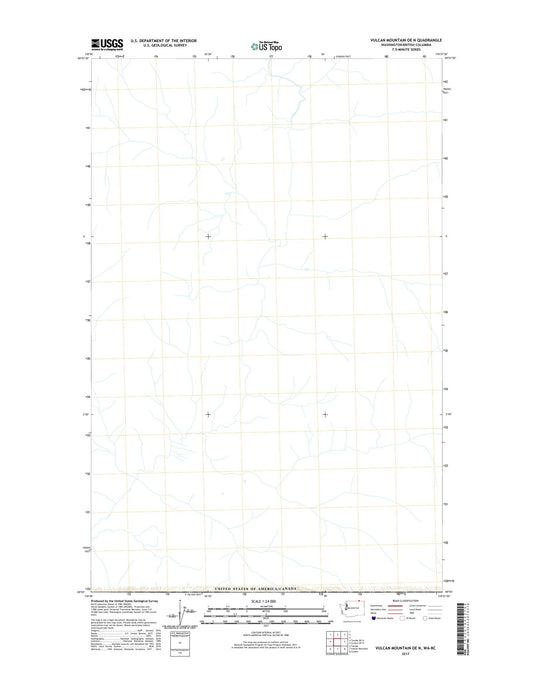 Vulcan Mountain OE N Washington US Topo Map Image