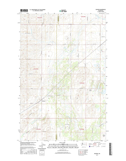 Waukon Washington US Topo Map Image