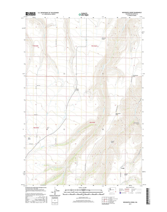 Weissenfels Ridge Washington US Topo Map Image