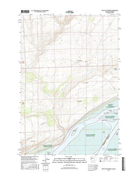 West of Paterson Washington US Topo Map Image