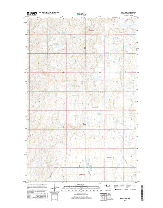White Lakes Washington US Topo Map Image
