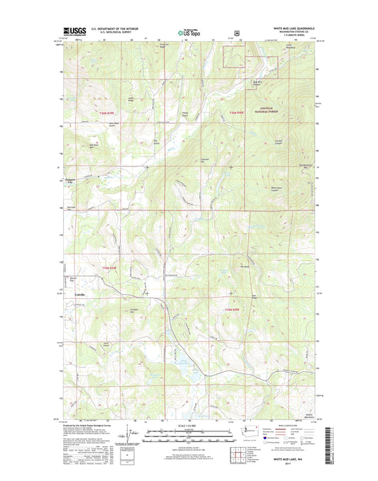 White Mud Lake Washington US Topo Map Image