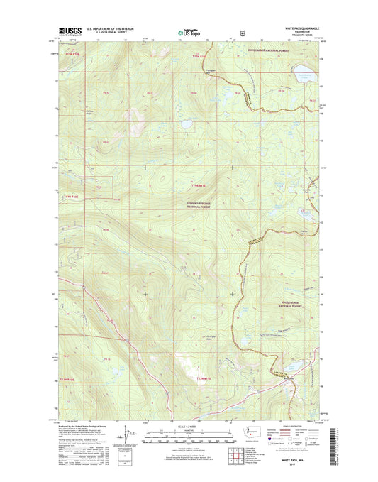 White Pass Washington US Topo Map Image