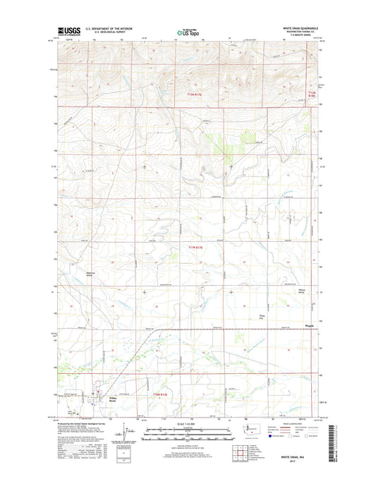 White Swan Washington US Topo Map Image